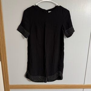 H&M Black Mini Short Sleeve Dress Size 2